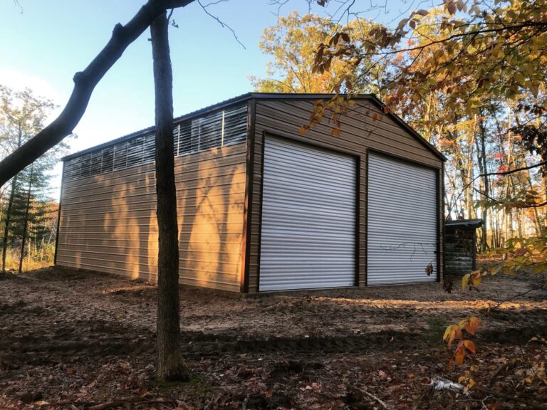 G-03: 20x30x9 Steel Garage | Midwest Steel Carports