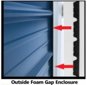 Foam Gap Enclosures- Steel buildings