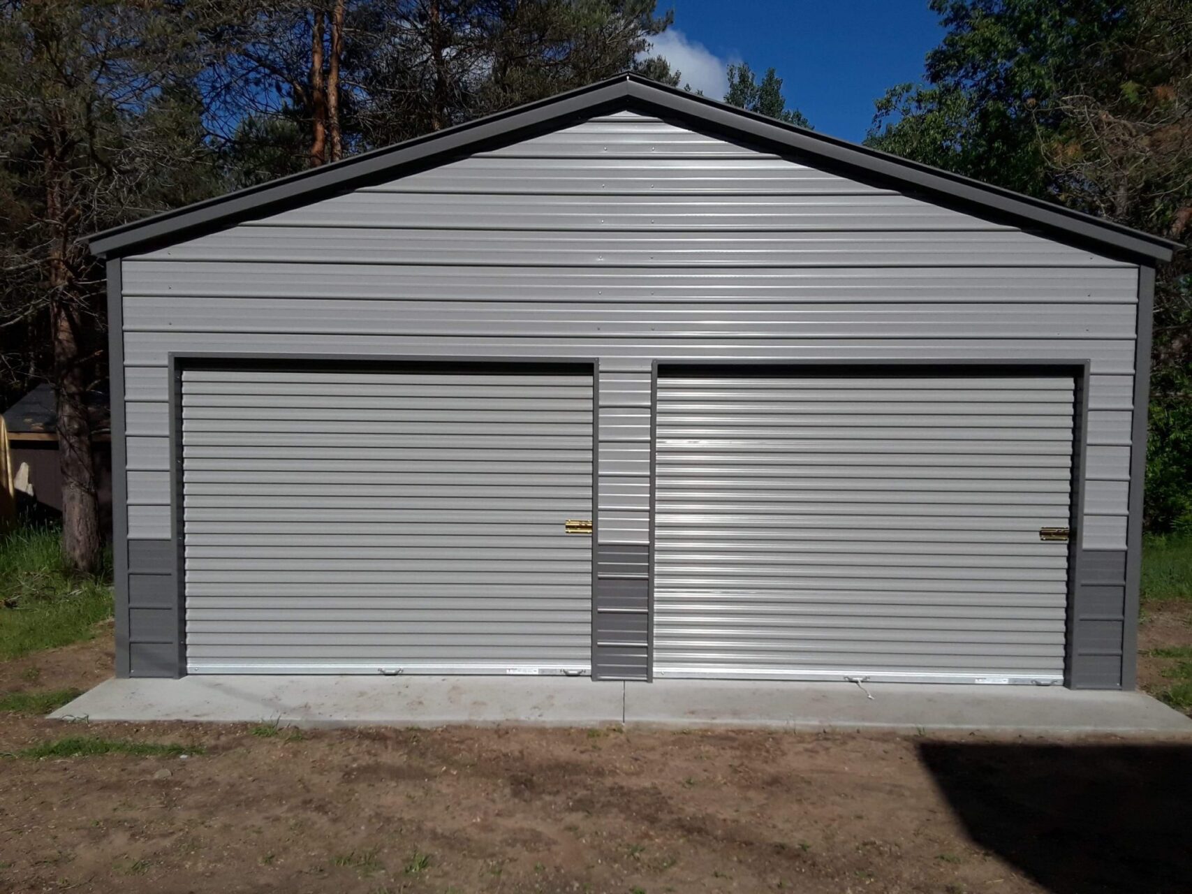 22x30x9 A-Frame Metal Garage in Kingsley, Michigan
