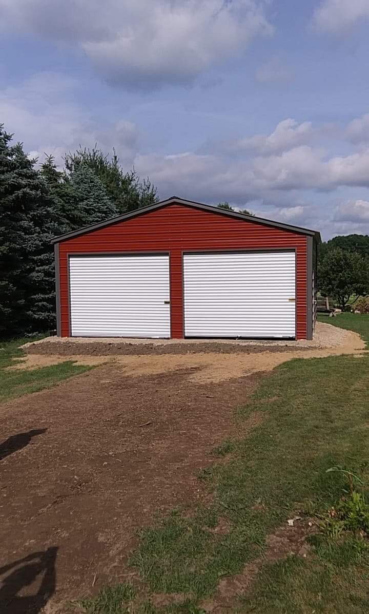 24x20x9 Enclosed A-Frame Building in Dundee, Michigan