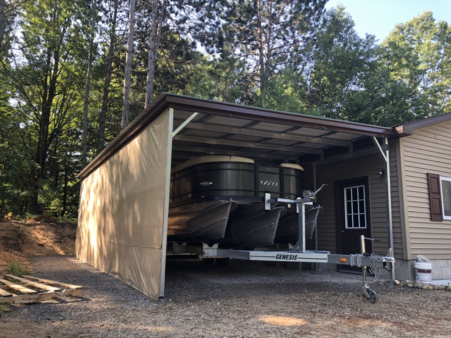 metal lean to roof