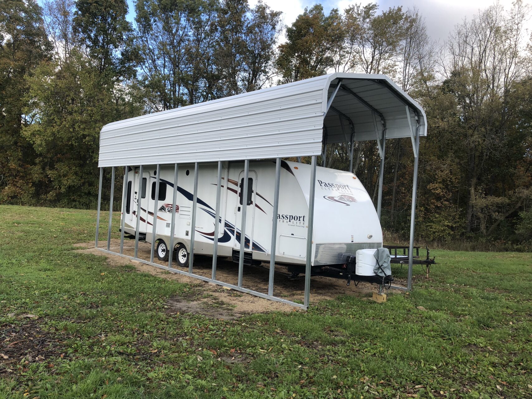 sheds for travel trailers