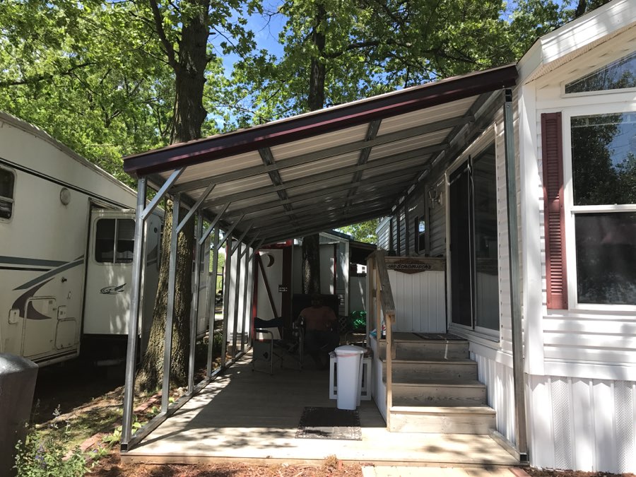 Midwest Steel Carports Free Standing Metal Lean To