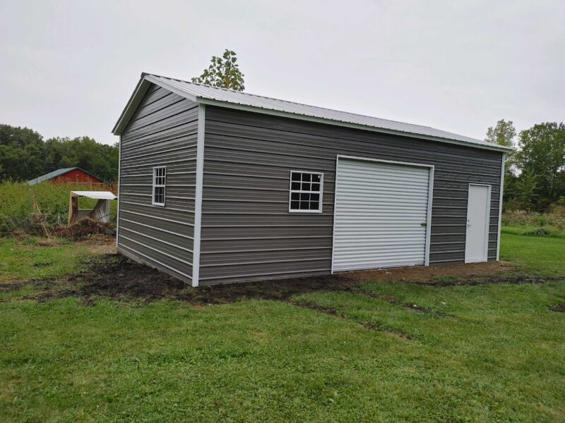 18x30x10 Steel Shed in Columbus, IN