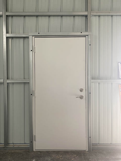 Steel entry door