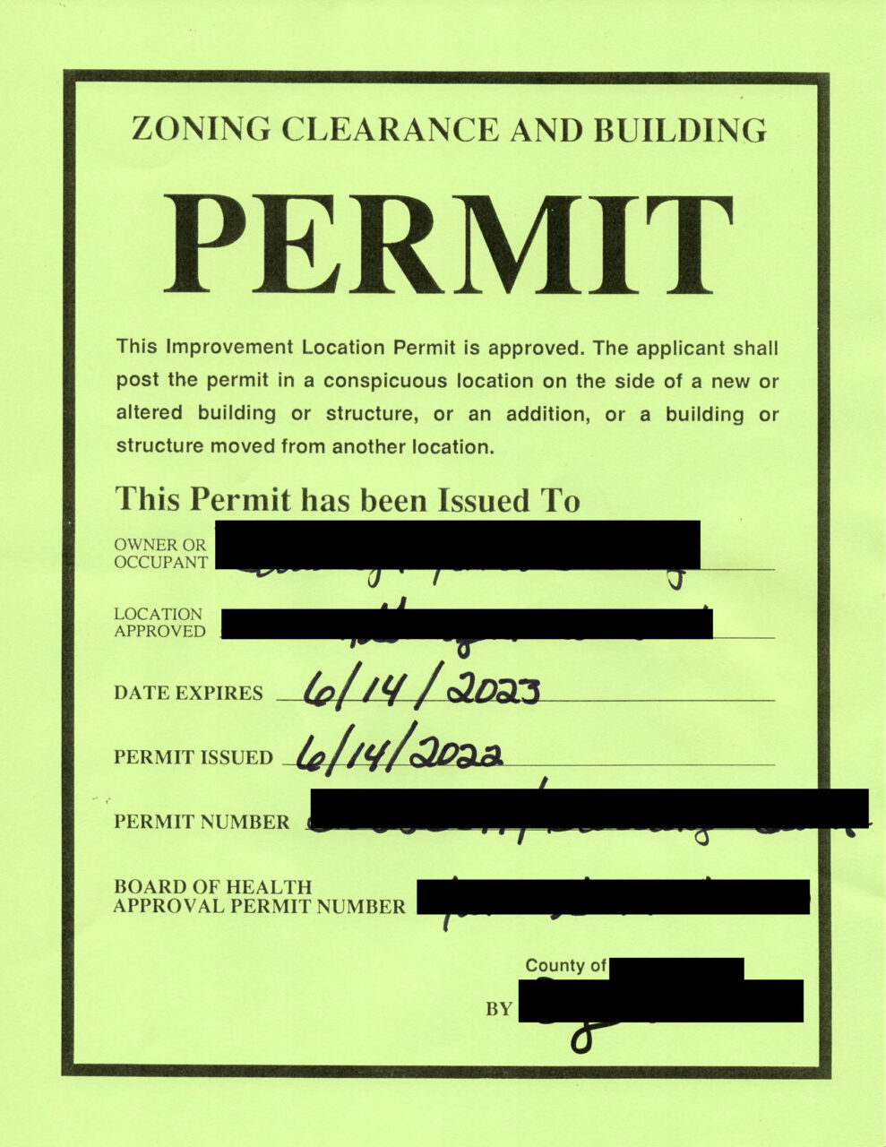 Building Permit