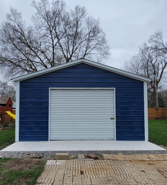20x25x9 Steel Shed in Knox, IN