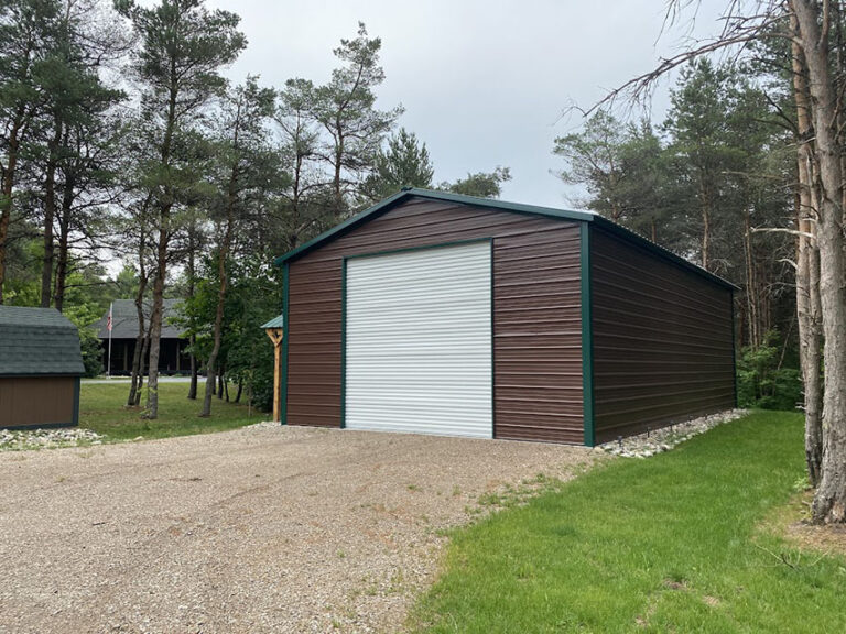 G04 24x40x12 Steel Garage Midwest Steel Carports