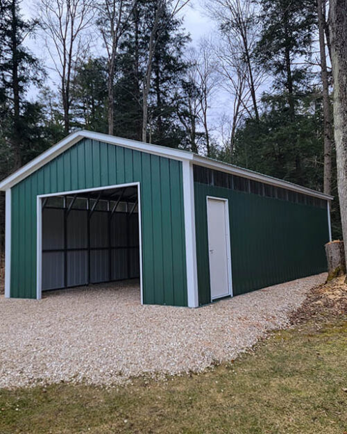S-08: 18x35x9 Steel Shed