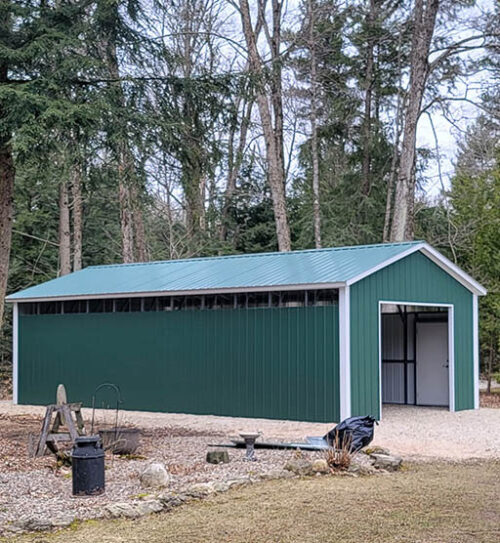 S-08: 18x35x9 Steel Shed